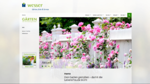 Wesser Gärten, Grün & Service, Screenshot