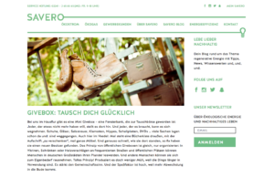 SAVERO Energie GmbH, Blog, Screenshot